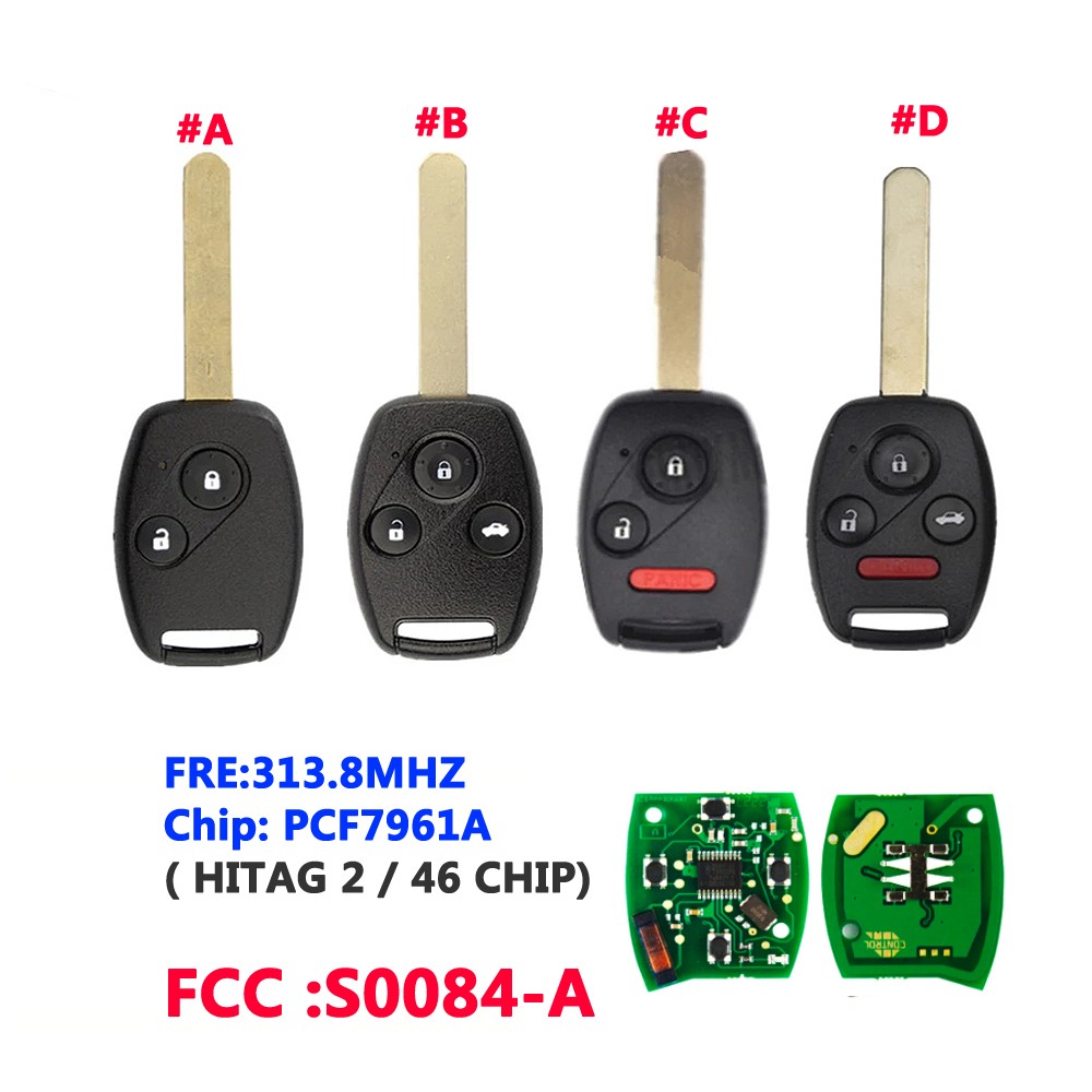 S A Id Chip Car Remote Control Key Circuit Board For Honda