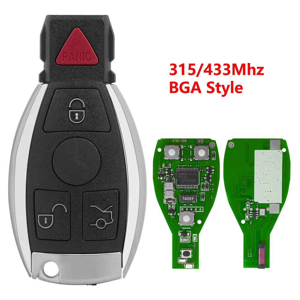 Bga Style Buttons Remote Smart Car Key Mhz For Mb Mercedes Benz E